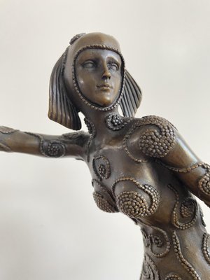 After D H Chiparus, Art Deco Phoenician Dancer, 1920s, Bronze for