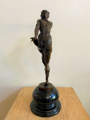 ブロンズ像　神　D.H. CHIPARUS DANCER　アールデコ　彫刻家 After D H Chiparus, Art Deco Phoenician Dancer, 1920s, Bronze for