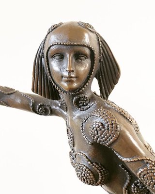 After D H Chiparus, Art Deco Phoenician Dancer, 1920s, Bronze for