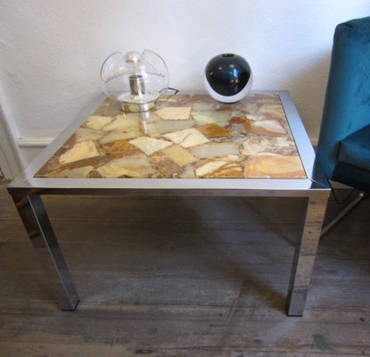 Couchtisch mit Steinplatte aus Acryl, 1970er bei Pamono kaufen