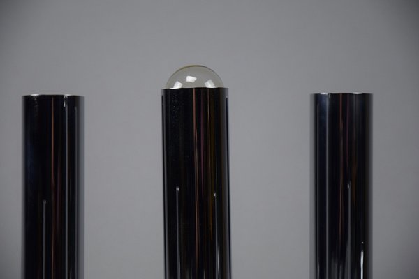 Chroome Ceiling Lamps attributed to Rolf Krüger for Staff, 1960s
