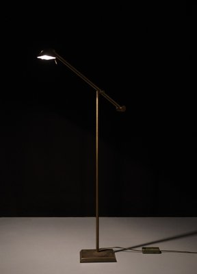 Halogen Bronze Floor Lamp by Egon Hillebrand Germany 1980s for