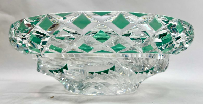 Cut Crystal Glass Box from Val St Lambert, Belgium, 1950s for sale at Pamono