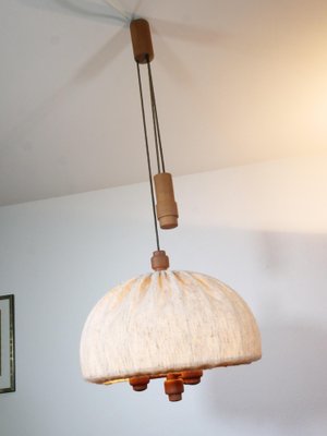 Lámpara de techo danesa de teca de Domus, años 60 en venta en Pamono