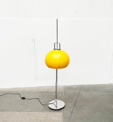 Mid-Century Space Age Italian Yellow Lucerna Floor Lamp from