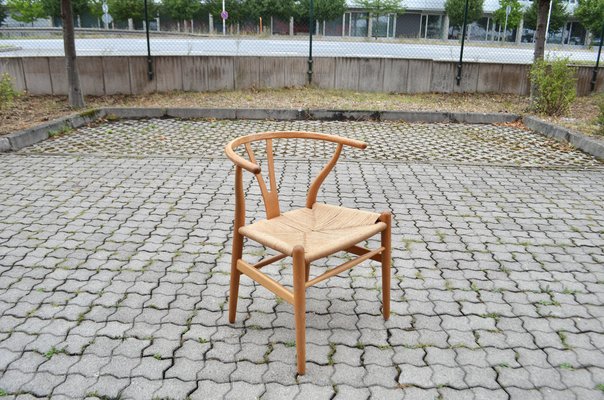 Cushion Hans Wegner Wishbone Stool CH24 Wishbone Y Chair In Oak By