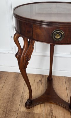 Tripod Side Table with Swans as Supporting Legs Tripod Side Table with Swans as Supporting Legs