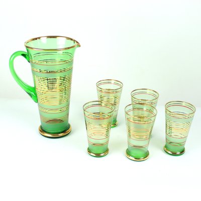 Vintage Drinking Set attributed to Borska Svorion, Czechoslovakia, 1960s,  Set of 6 for sale at Pamono