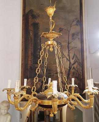 Vintage bronze chandelier deals