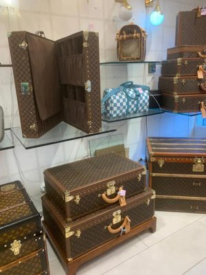 Checkers Shoe Trunk from Louis Vuitton, 2010s for sale at Pamono