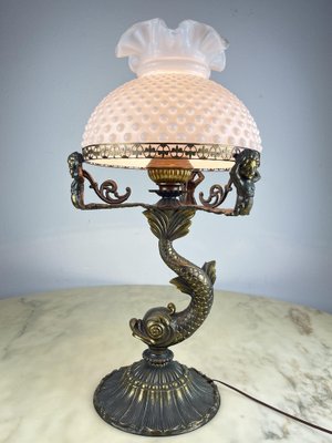 Bronze Table Lamp Italy 1950s for sale at Pamono