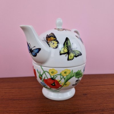 Tea Service Papaveri by Emilio Bergamin for Taitù, Italy, 1990s