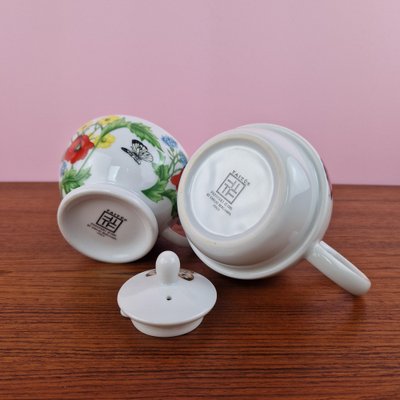 Tea Service Papaveri by Emilio Bergamin for Taitù, Italy, 1990s