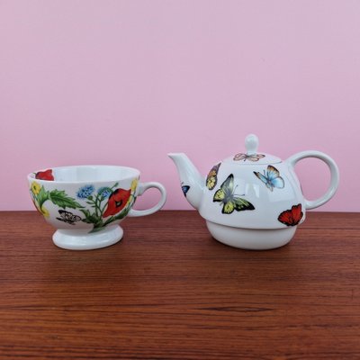 Tea Service Papaveri by Emilio Bergamin for Taitù, Italy