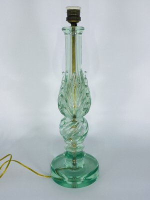 Large Glass Table Lamp attributed to Ercole Barovier for Barovier