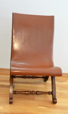 cognac slipper chairs by pierre lottier for valenti set of 2 for