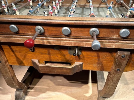 Mesa de futbolín vintage de roble en venta en Pamono