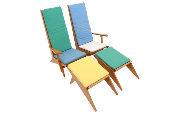 Vintage Italian Swimming Pool Lounge Chairs 1970s