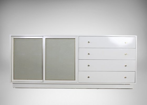 Mid Century White Lacquer Br And Faux Reen Dresser By Harvey Mid Century White Lacquer Br And Faux Reen Dresser By Harvey Probber 1960s 1