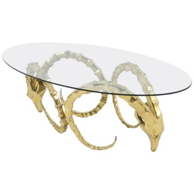 Vintage Br Ram S Head Coffee Table For At Pamono Vintage Br Ram S Head Coffee Table 1