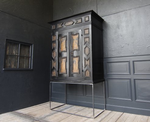German Baroque Cabinet on Metal Stand for sale at Pamono