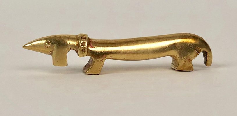 Ouvre-bouteille Décoratif En Forme De Teckel - Alliage De Zinc Brossé - Cadeau Original Pour Amoureux Des Chiens