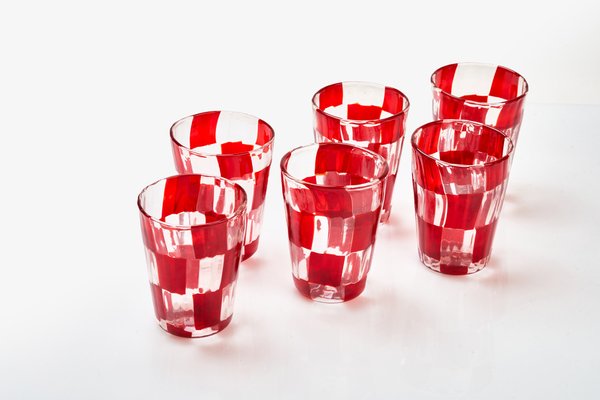 Vintage Italian Drinking Set by Mariana Iskra, 2004, Set of 6