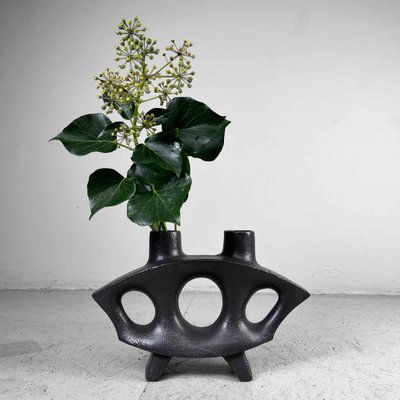 Modern Japanese Seizanyaki Ikebana Flower Vase, 1960s for sale at