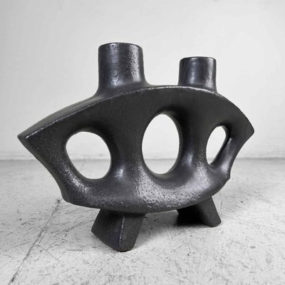 Modern Japanese Seizanyaki Ikebana Flower Vase, 1960s for sale at