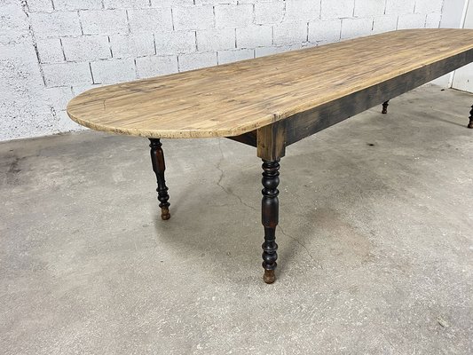Large Antique Pine Farm Table 1890s