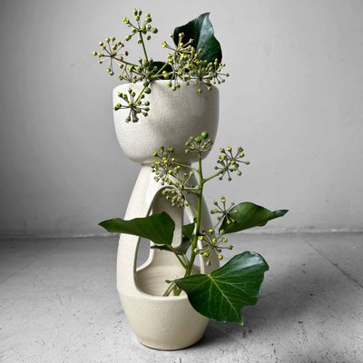Vintage Ceramic Ikebana Flower Vase, 1980s for sale at Pamono