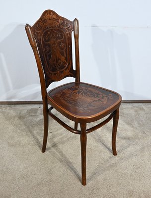 N ° 67 Dining Chairs by Jacob & Josef Kohn, 1900s, Set of 4 for