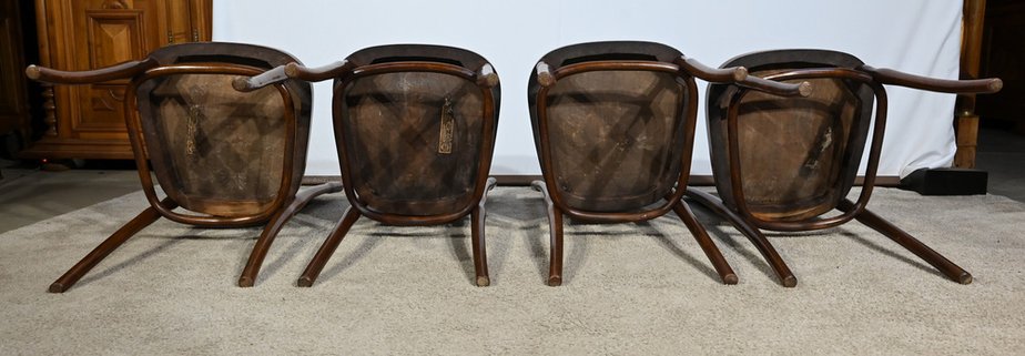 Jacob & Josef Kohn“風？ １９００年代 N ° 67 Dining Chairs by Jacob & Josef Kohn, 1900s, Set of 4 for