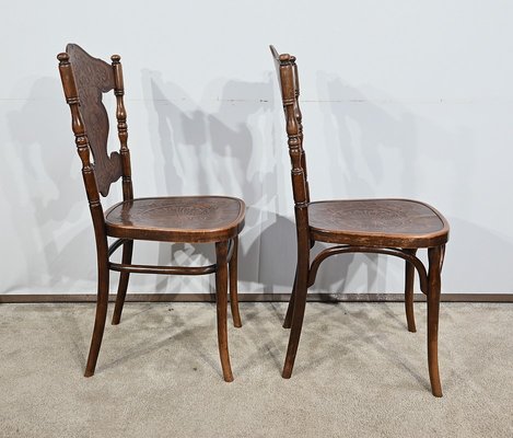 Set of N ° 67 Dining Chairs by Jacob Josef Kohn, 1900s for sale