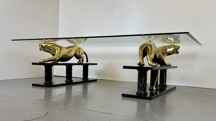 Panther Coffee Table from Maison Jansen 1980