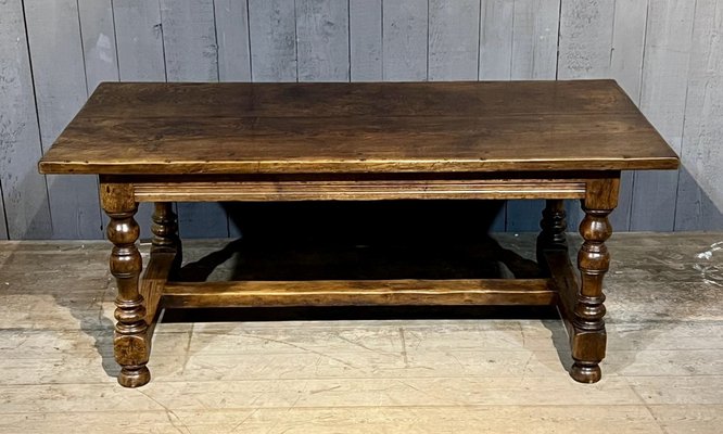 2-Plank Oak Farmhouse Dining Table, 1925 for sale at Pamono
