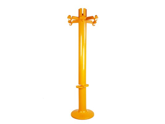 Orange Plastic Free Standing Coat Rack Planta by G. Piretti for Anonima Castelli 1970s for sale at Pamono