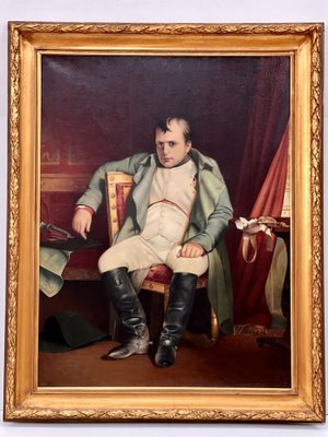 Xaver Diblik, Napoleon Bonaparte Portrait, 1950, Painting for sale at Pamono