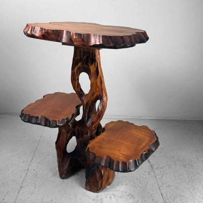 Mid-Century Japanese Wooden Plant Stand, 1960s for sale at Pamono