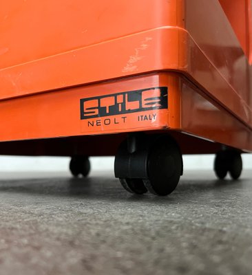 Mid-Century Italian Space Age Bar Trolley or Side Table by