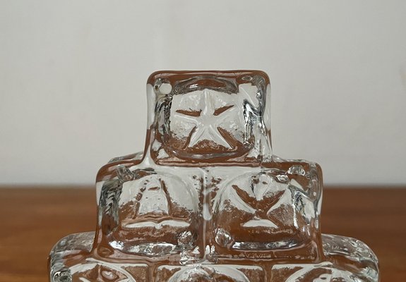 Vintage German Glass X-Mas Tree Candleholder from