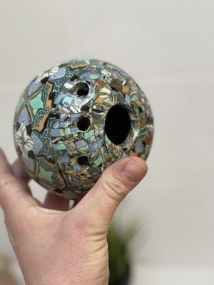 Micro-Mosaic Ceramic Vase by Jean Gerbino for Vallauris, France