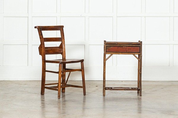 Antique English Bamboo Sewing Side Table, 1910 for sale at Pamono