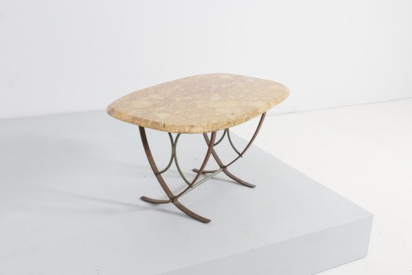 Marble and sale bronze coffee table