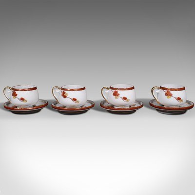 アンティーク　お茶セット　fame AL JAPAN Vintage Japanese 4-Person Tea Set in Ceramic, 1940s, Set of