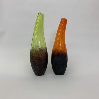 Moonlanding Vases by Monica Backstrom for Kosta Boda, Sweden, Set