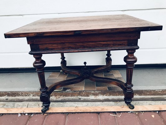 Mahogany and Oak Coffee Table, 1920s for sale at Pamono