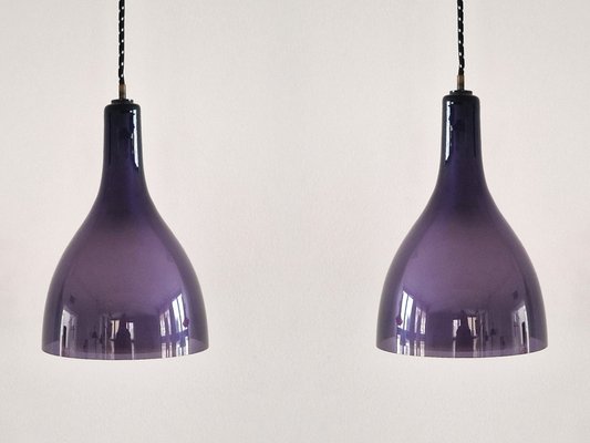 Purple glass 2024 light shade