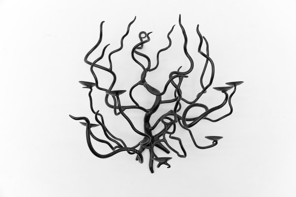 Tree of Life Wandkerzenhalter aus Metall, 1960er bei Pamono kaufen
