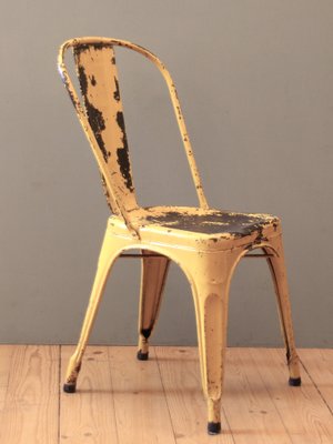 Yellow tolix sale chair
